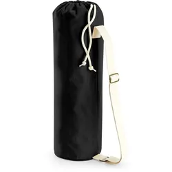 Westford Mill EarthAware Bio Yogamatten-Tasche Seesack W816 black 19 x 69 cm