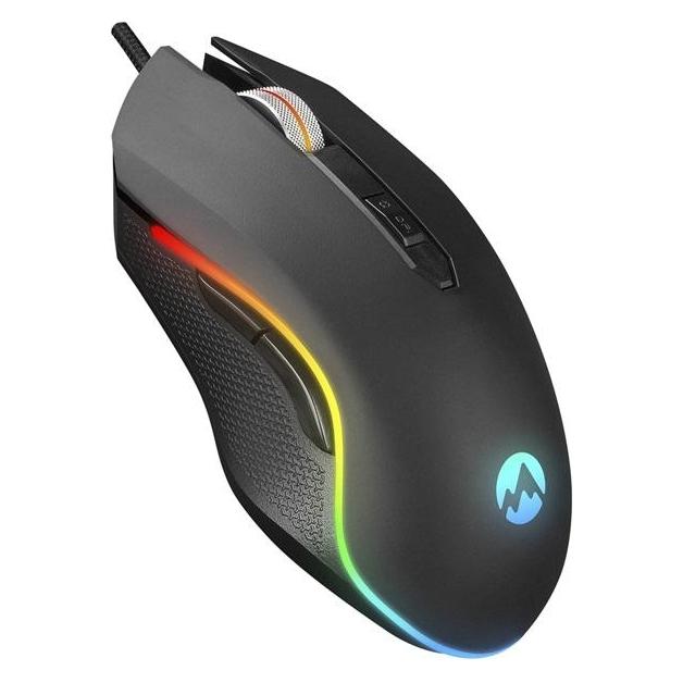 Everest SM-F09 Titanio Gaming-Maus - 7200 DPI - RGB-LED - 6 Tasten - 1,8 m Kabel - Schwarz (Kabelgebunden) (PEREVESM-F09 TITANIO)