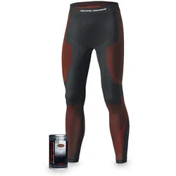 HELD 3D-Skin Warm Base Funktionshose schwarz-rot - L