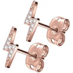 Titan Ohrstecker BLITZ + EINGEFASSTE KRISTALLE