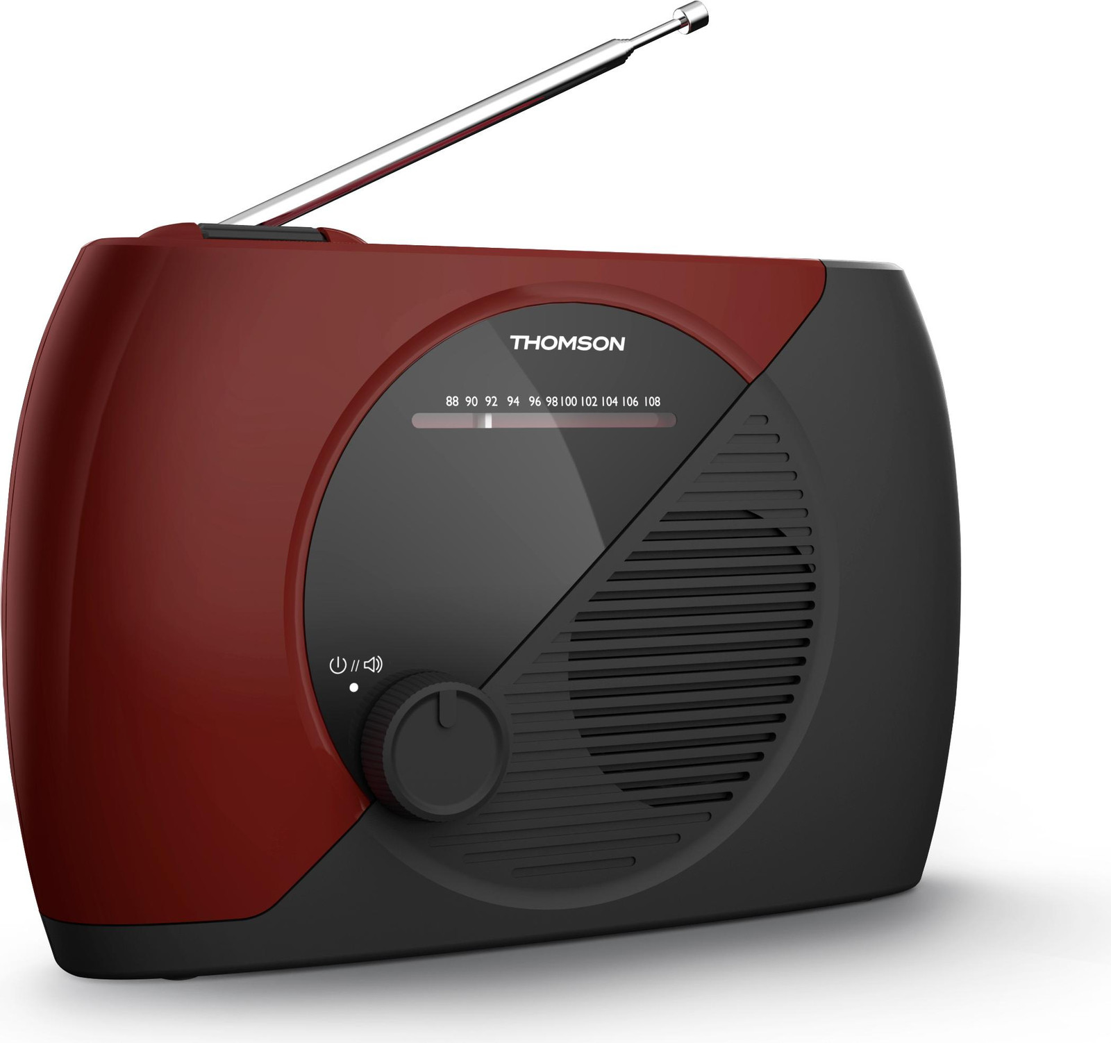 Thomson RT353 radio rood-zwart