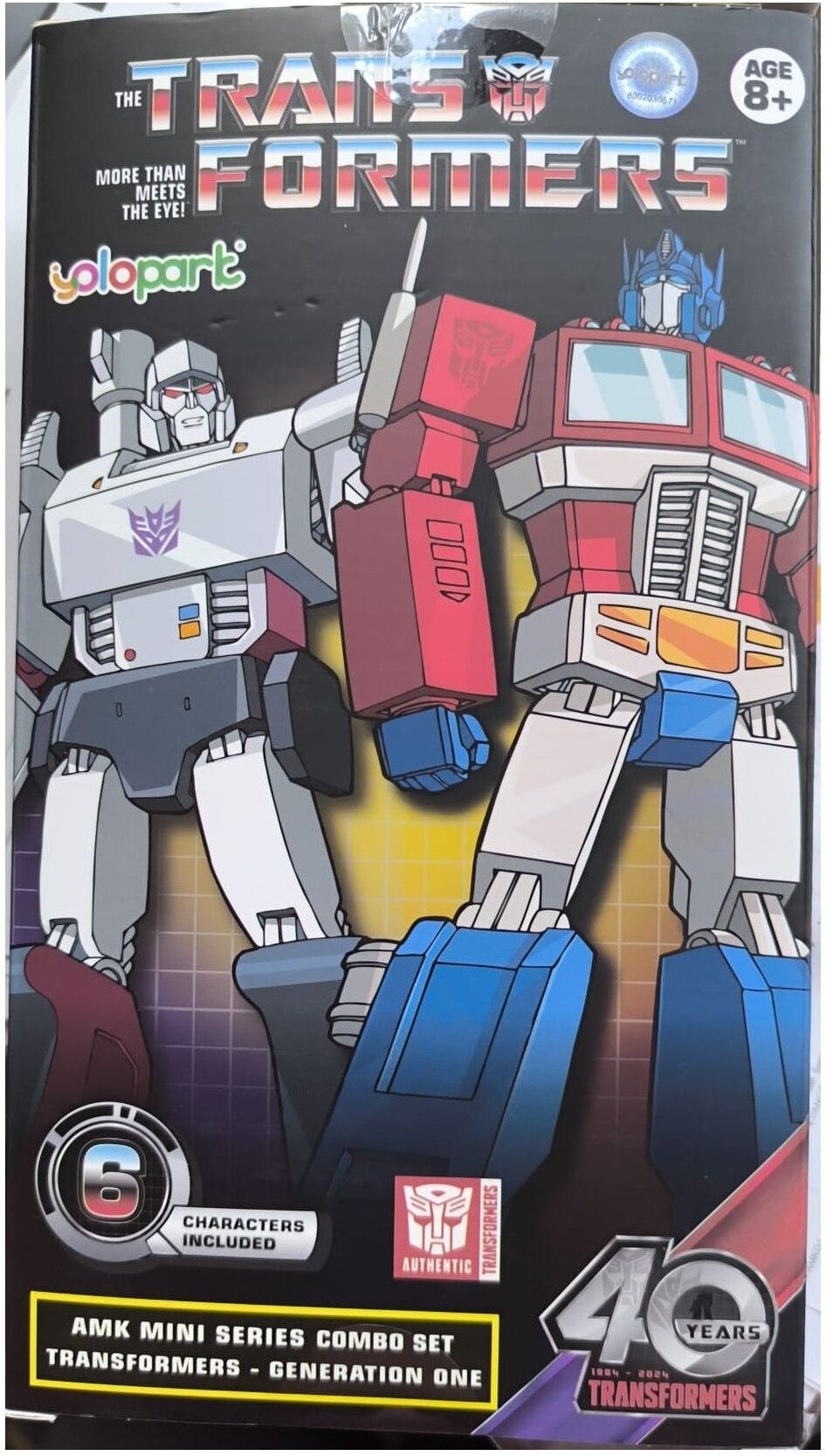 YOLOPARK Transformers Generation One AMK Mini Series 6-Pack Model Kit Set - 6 Figures - 10-12 cm Tall - Collectible Display Models