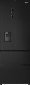 Hisense RF632N4WFE1, Freistehend, French door, Schwarz, 2 Tür(en), Berührung, LED