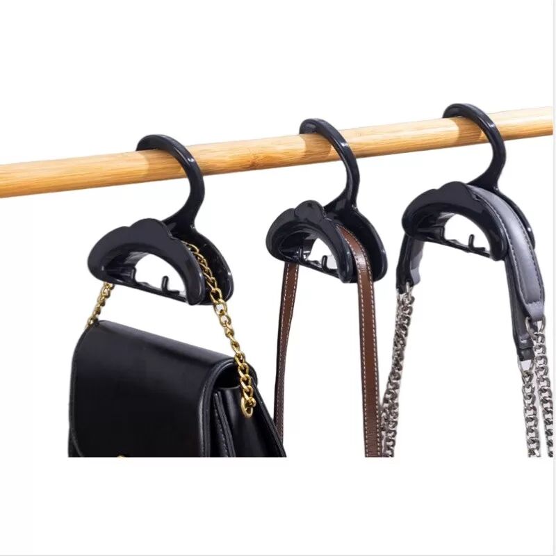 INF Schrank Handtasche Kleiderbügel Haken Organizer Schwarz
