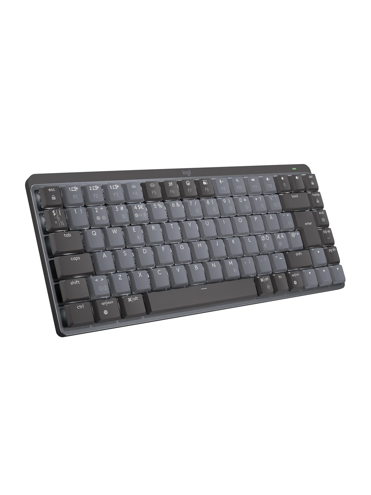 Logitech MX Mechanical Mini Minimalist Wireless Illuminated Performance Keyboard Graphite - Tactile - UK - Tastatur - Englisch (UK) - Schwarz