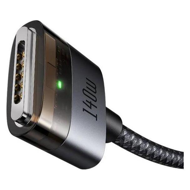 Mcdodo - Magnetic Cable (CA-2071) - USB-C to MagSafe 3, 140W, LED Indicator, 2m - Black (2 m, 140 W) (62518937)