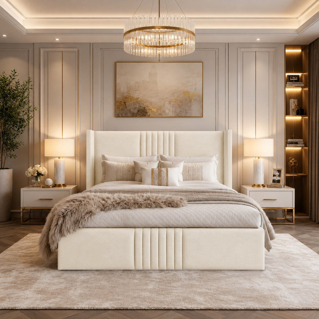 Canora Grey Bed Cream Single (3')