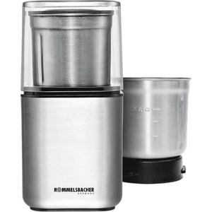 Rommelsbacher Kaffeemühle EGK 200, elektrisch, Gewürzmühle, 200 Watt, Schlagmesser, silber