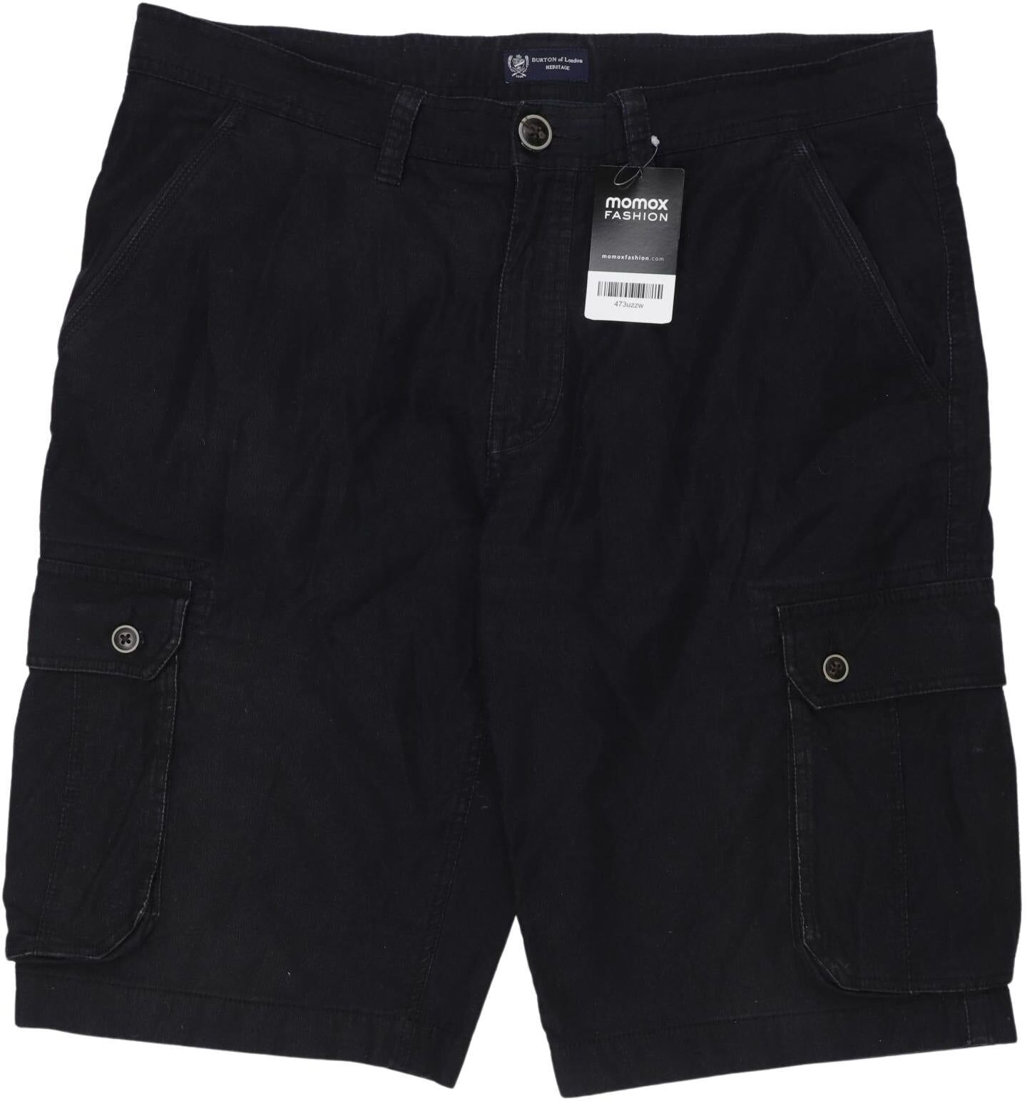 Burton London Burton  London Herren Shorts, Schwarz, Gr. EU 46, Baumwolle - Second Hand