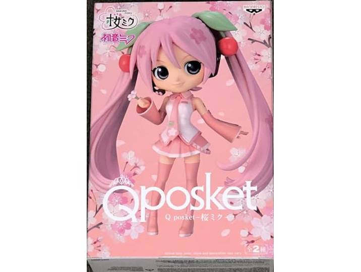 BANPRESTO HATSUNE MIKU - Sakura Miku - Q Posket 14cm ver.B