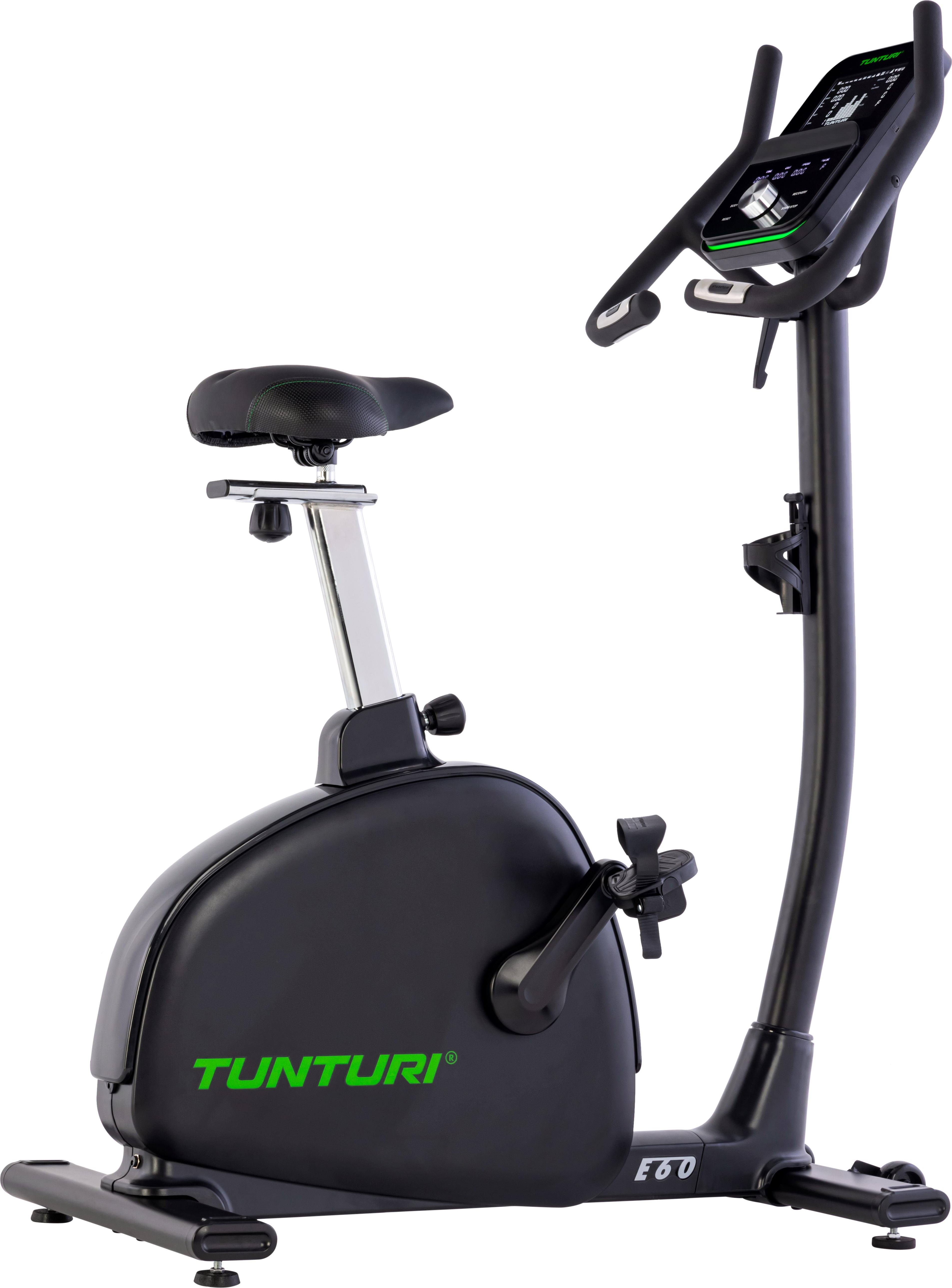 Tunturi Signature E60 Heimtrainer - Ergometer & Servomotor - Bluetooth - Fitnessfahrrad mit 26 Trainingsprogrammen - Niedriger Einstieg - Verstärkte Pedale - Komfort Plus Sattel