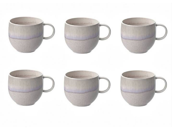 Villeroy & Boch Tasse Perlemor Sand, Porzellan, Spülmaschinengeeignet