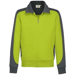 Sweatjacke Contrast "Performance" 477 - 5XL - kiwi
