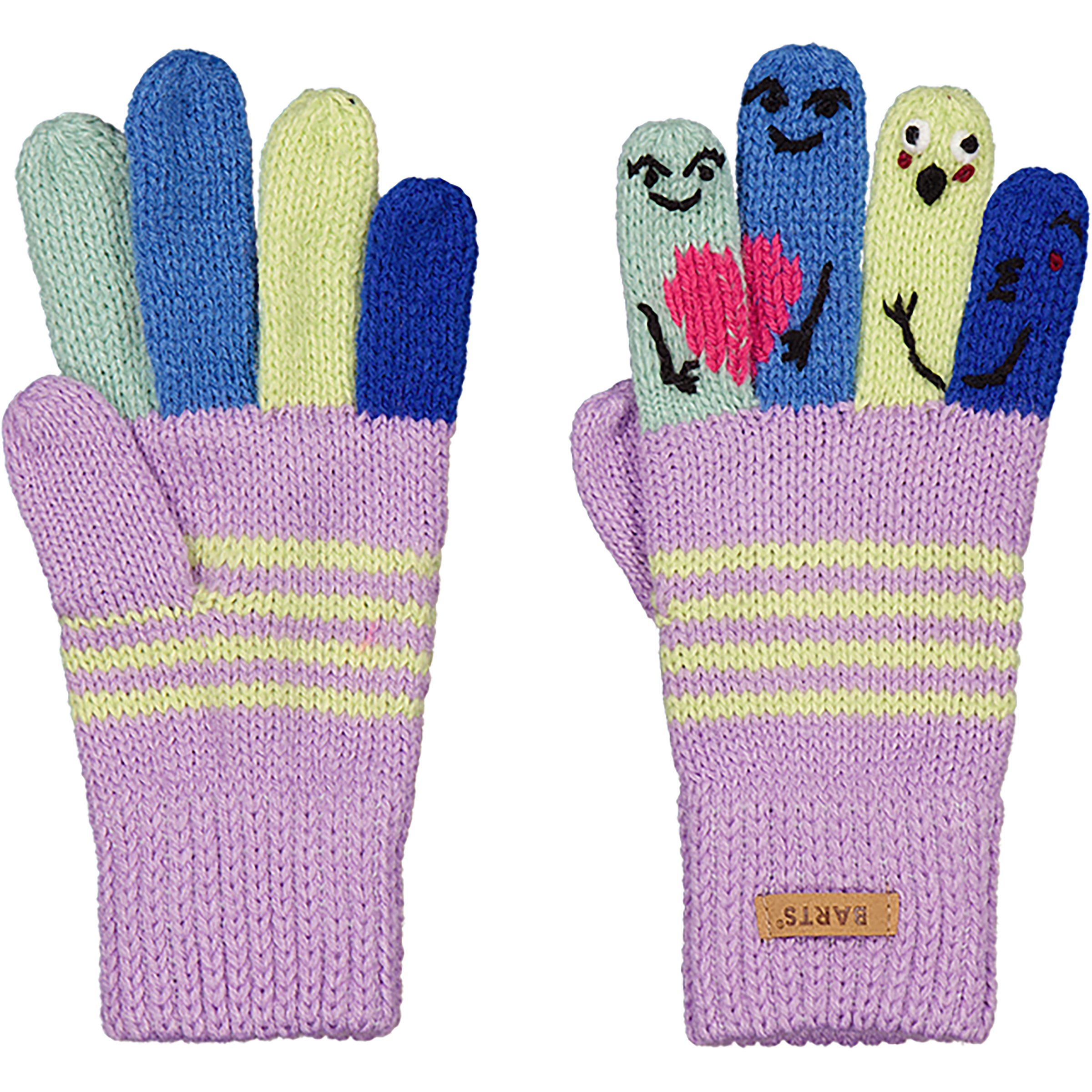 Barts Puppet Kinder Fingerhandschuhe lila Größe 4 Lifestyle Atmungsaktiv