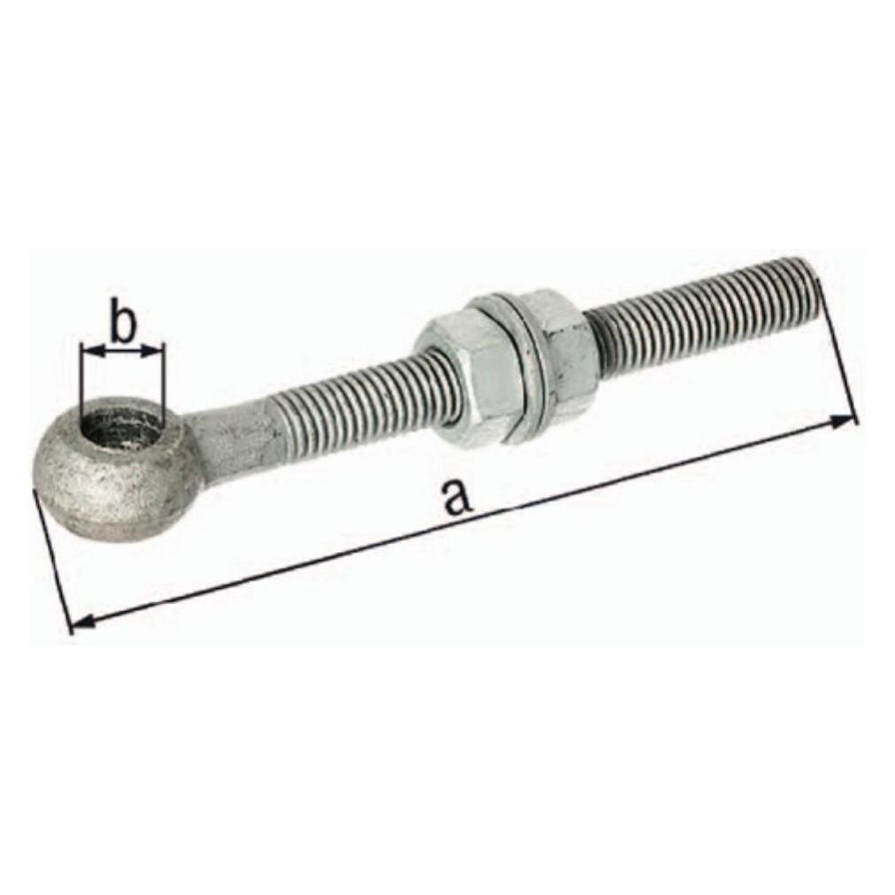 GAH Augenschraube M20 Länge 150 mm 18 mm verzinkt (417284)