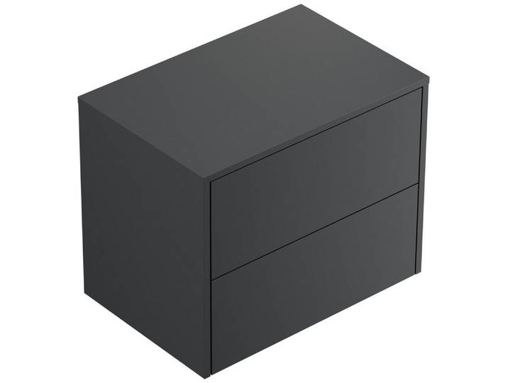Magnolia Home Nachttisch Design Nachttisch Concepto L 60cm hängend, 2 Pushauszüge Grafit