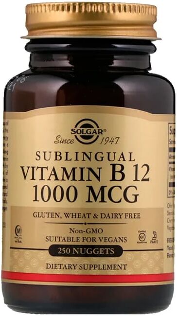 Solgar Vitamina B12 Sublingual 1000mcg 250 Tabs