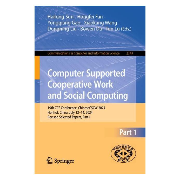 Springer Computer Supported Cooperative Work and Social Computing (Englisch, Softcover) (63669520)