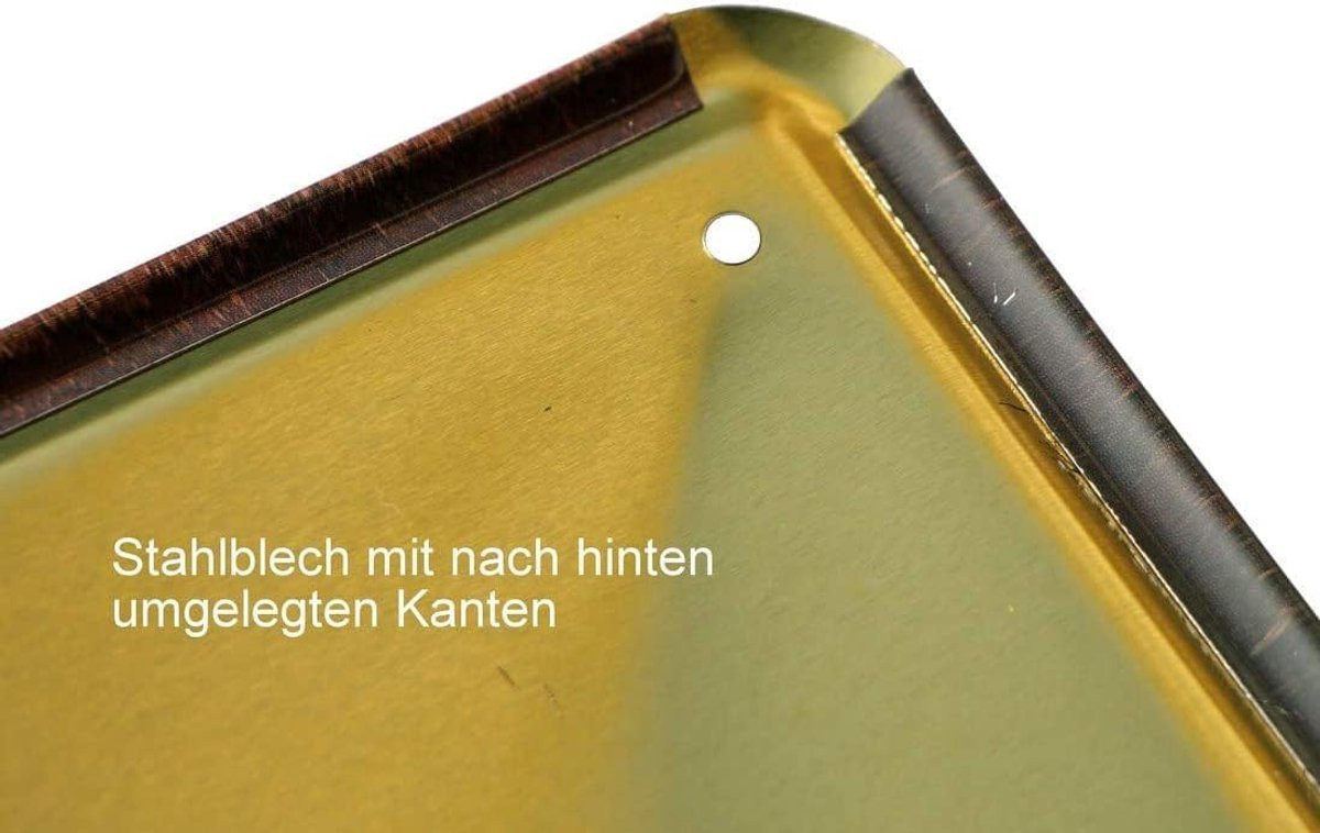 Decoratieve metalen plaat Should I ask my wife 20 x 30 cm