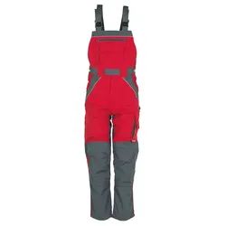 Latzhose "PLALINE" - 42 - Rot/Schiefer
