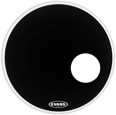 "Evans 24"" Onyx Resonant Bass Drum noir"