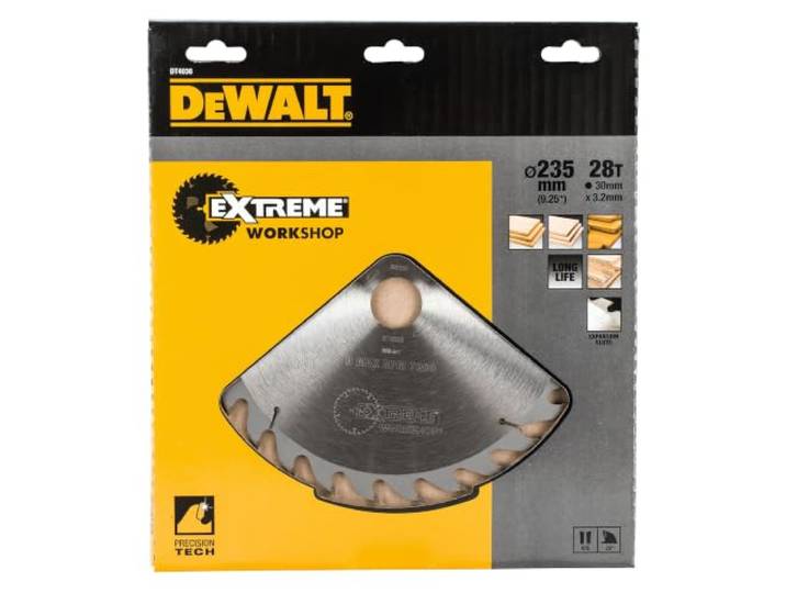 DEWALT DT4036-QZ - Hoja para sierra circular portátil 235x30mm 28D