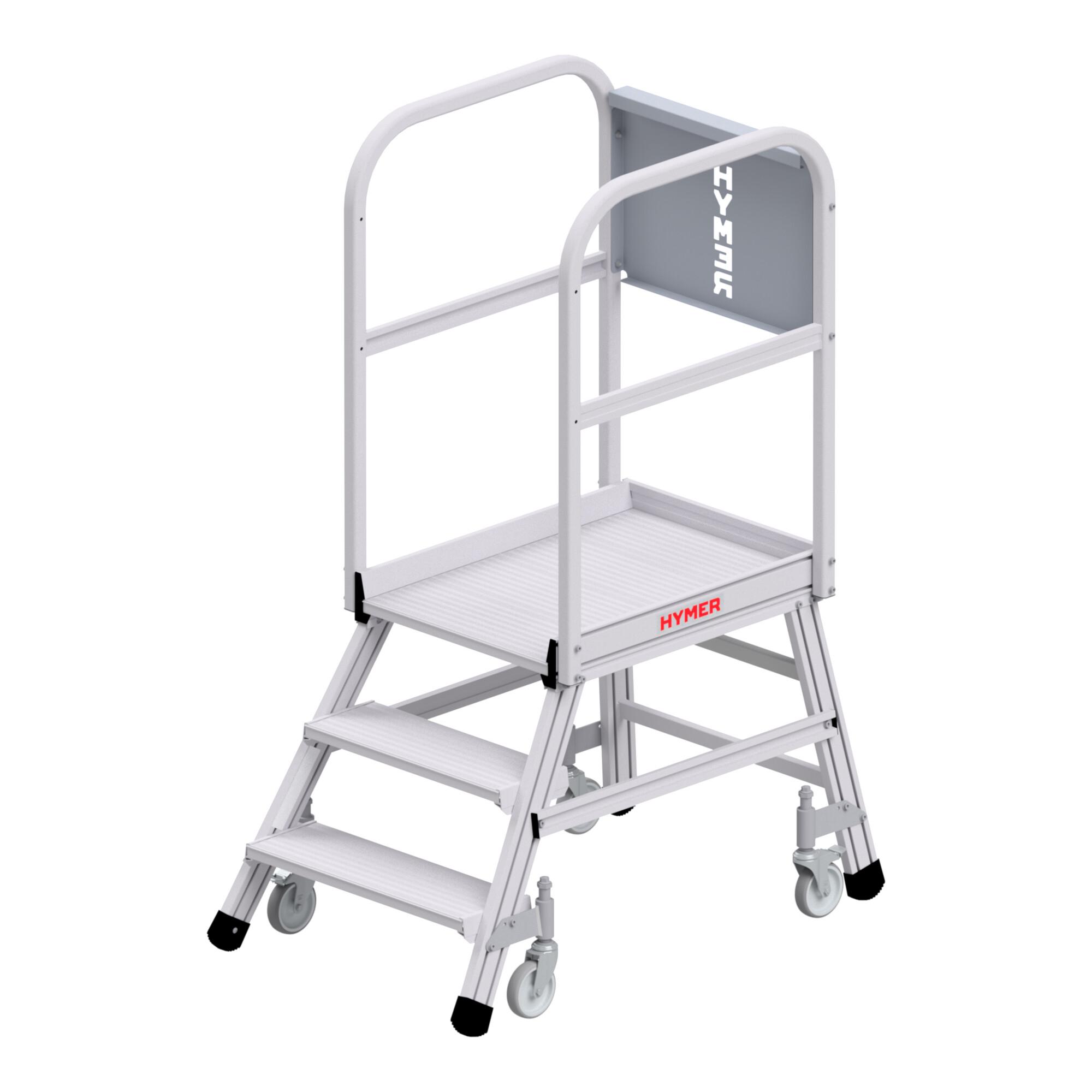 Hymer Podesttreppe fahrbar, einseitig begehbar, 3 Stufen, Standhöhe 0,73 m (618803)