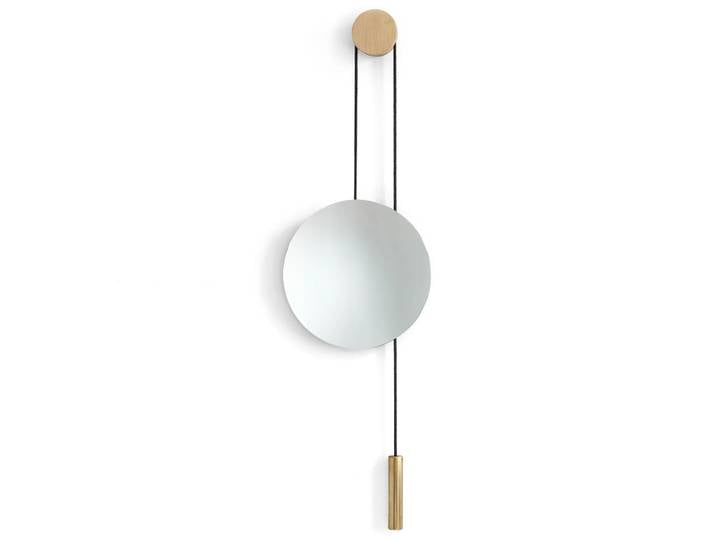 New Works Miroir Rise and Shine Natural oak-brass weight