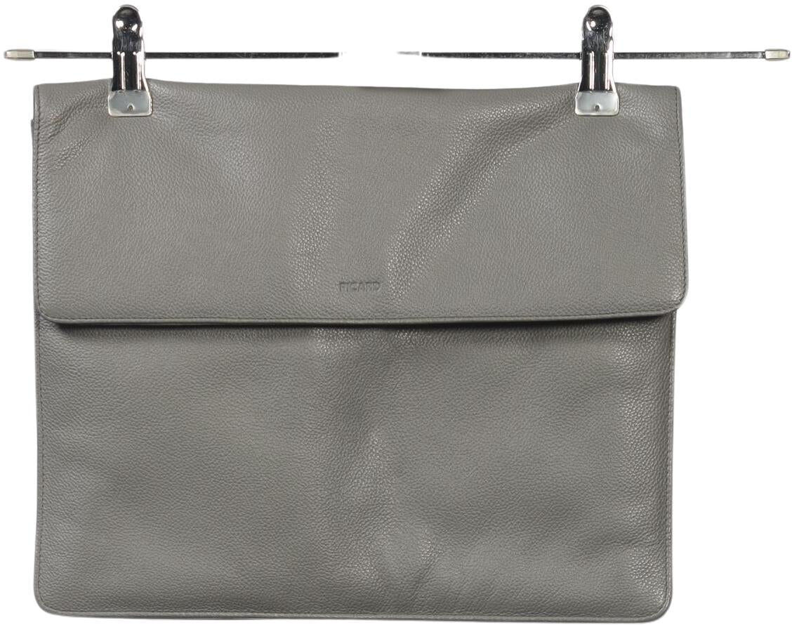 Picard Damen Handtasche gross Leder, Grau, kein / Etikett / Leder - Second Hand