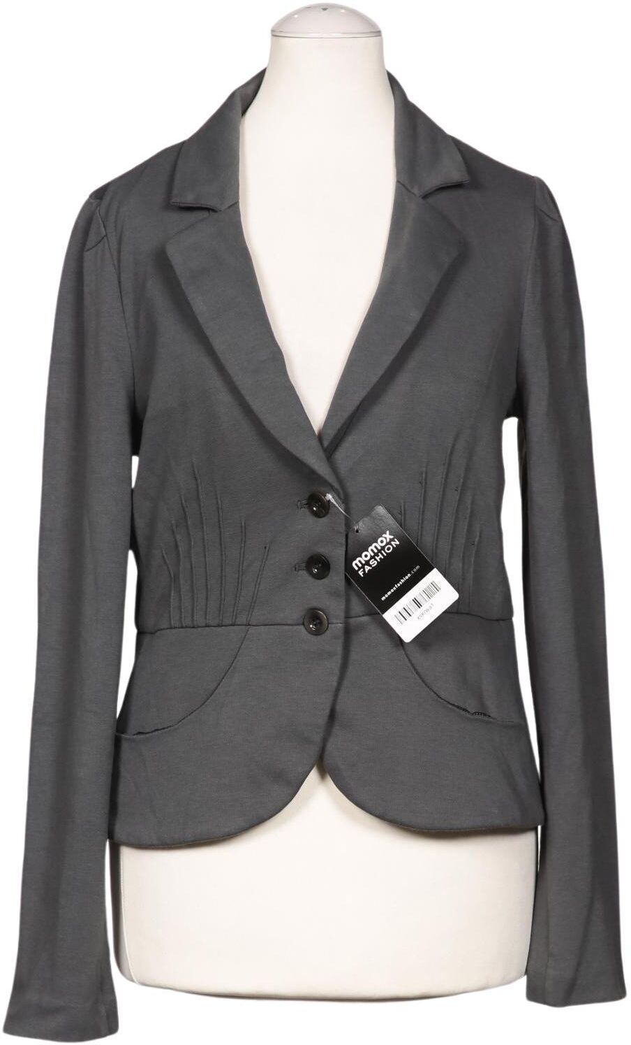 DtLM Dont Label Me Damen Blazer, Grau, Gr. EU 36, Synthetik / Elasthan / Viskose / Baumwolle - Second Hand