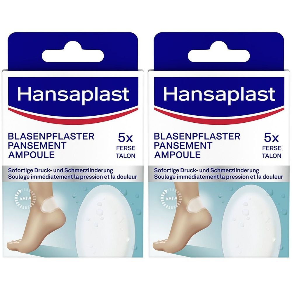 Hansaplast Blasenpfl Ferse x2 2x5 St Pflaster