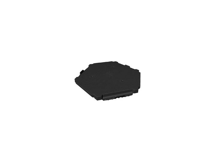 Bergo Bodenplatte Solid 63x57x5cm schwarz 0,27m2