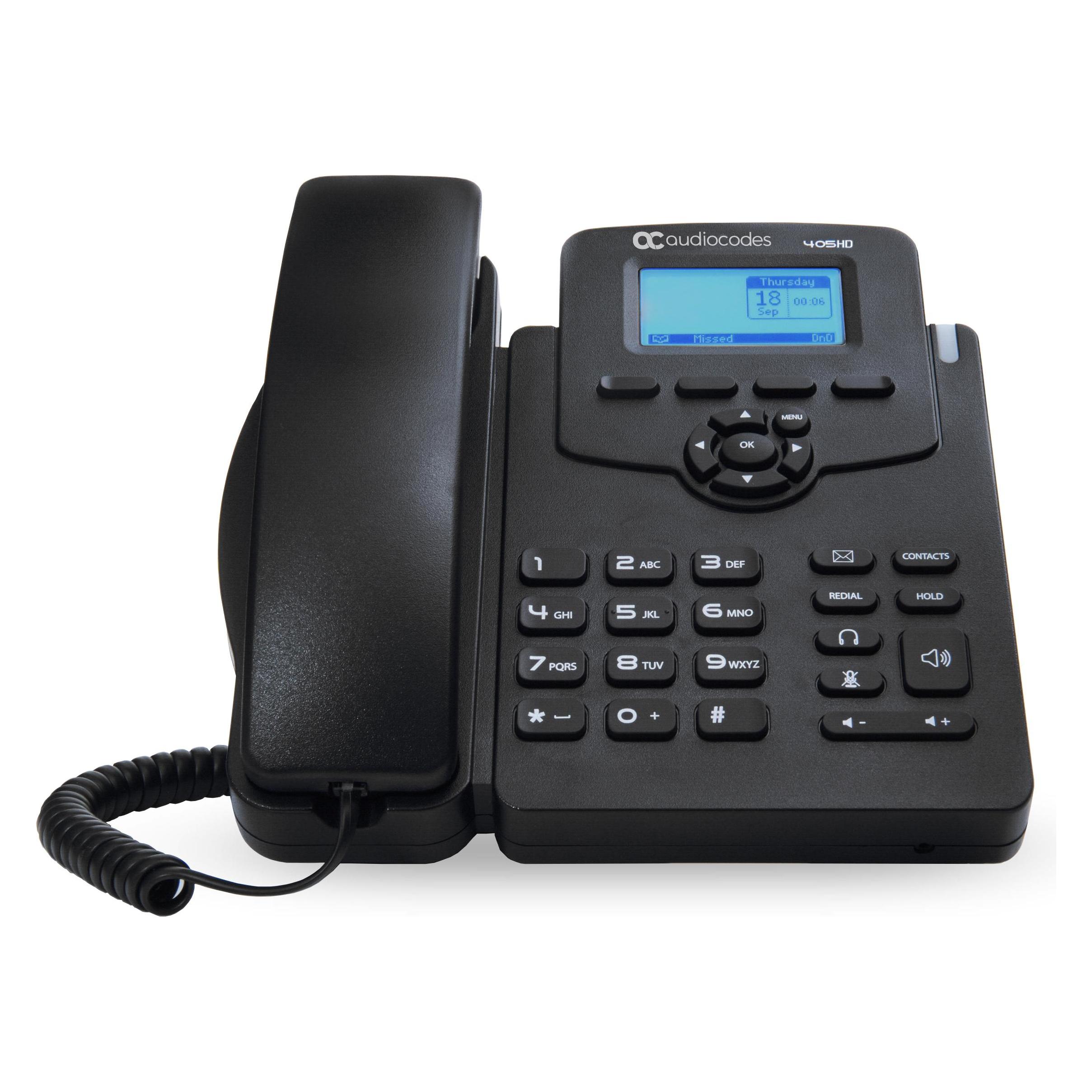 Audiocodes 405HD IP-PHONE POE GBE BLACK2 (IP405HDEG)
