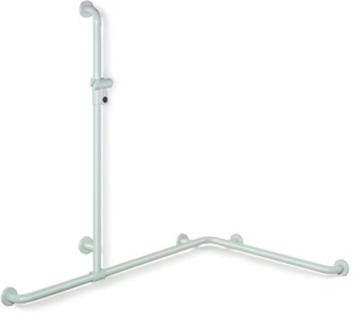Hewi 801 main courante de douche 801.35.3S36 longueur spéciale, corail, avec barre de support de douche