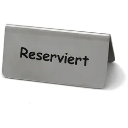 GRÄWE Tischaufsteller / Metallschild "Reserviert"