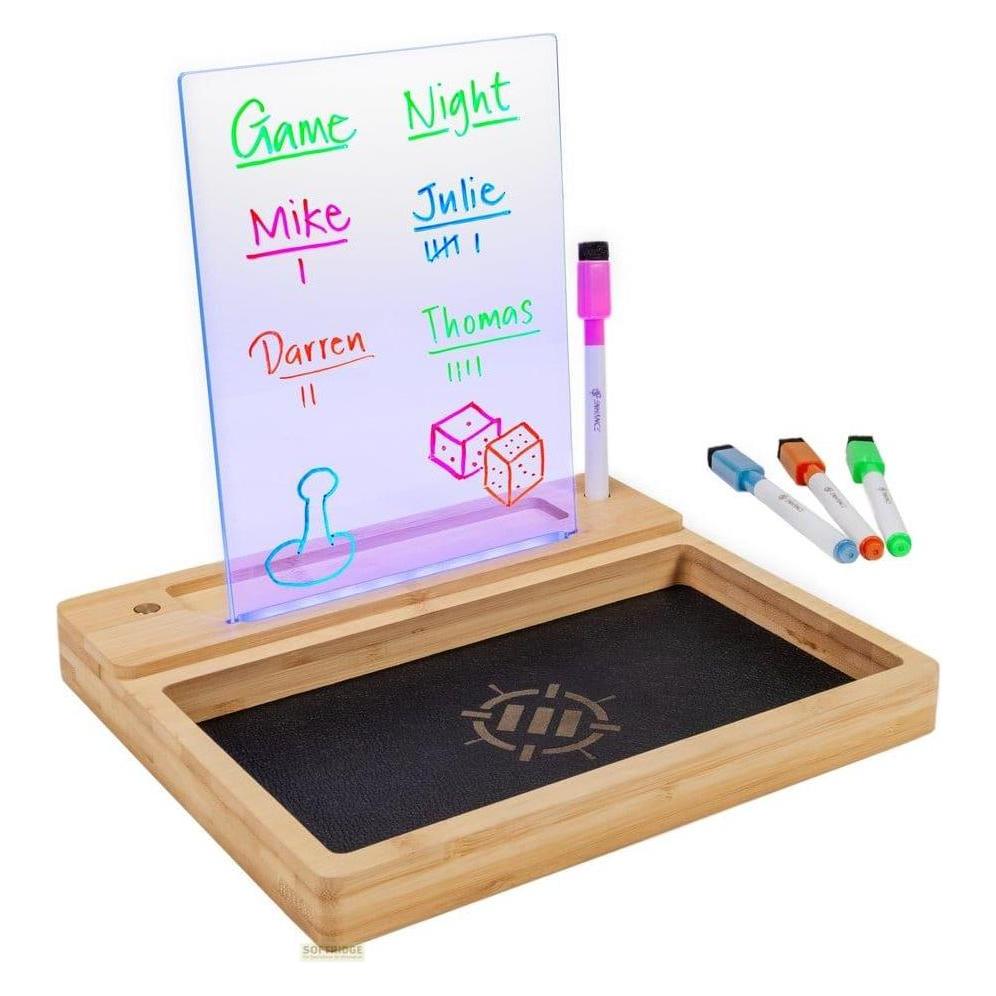 Enhance LED Writing Score Board & Dice Tray for Table Games - Dice Rolling Tray (ENTTABL100CLEW)
