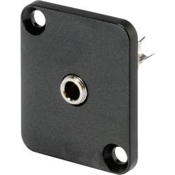 Hicon HI-J35SEFD Klinken-Steckverbinder 3.5 mm Flanschbuchse, Kontakte gerade Polzahl: 3 Stereo Schwarz 1 St.