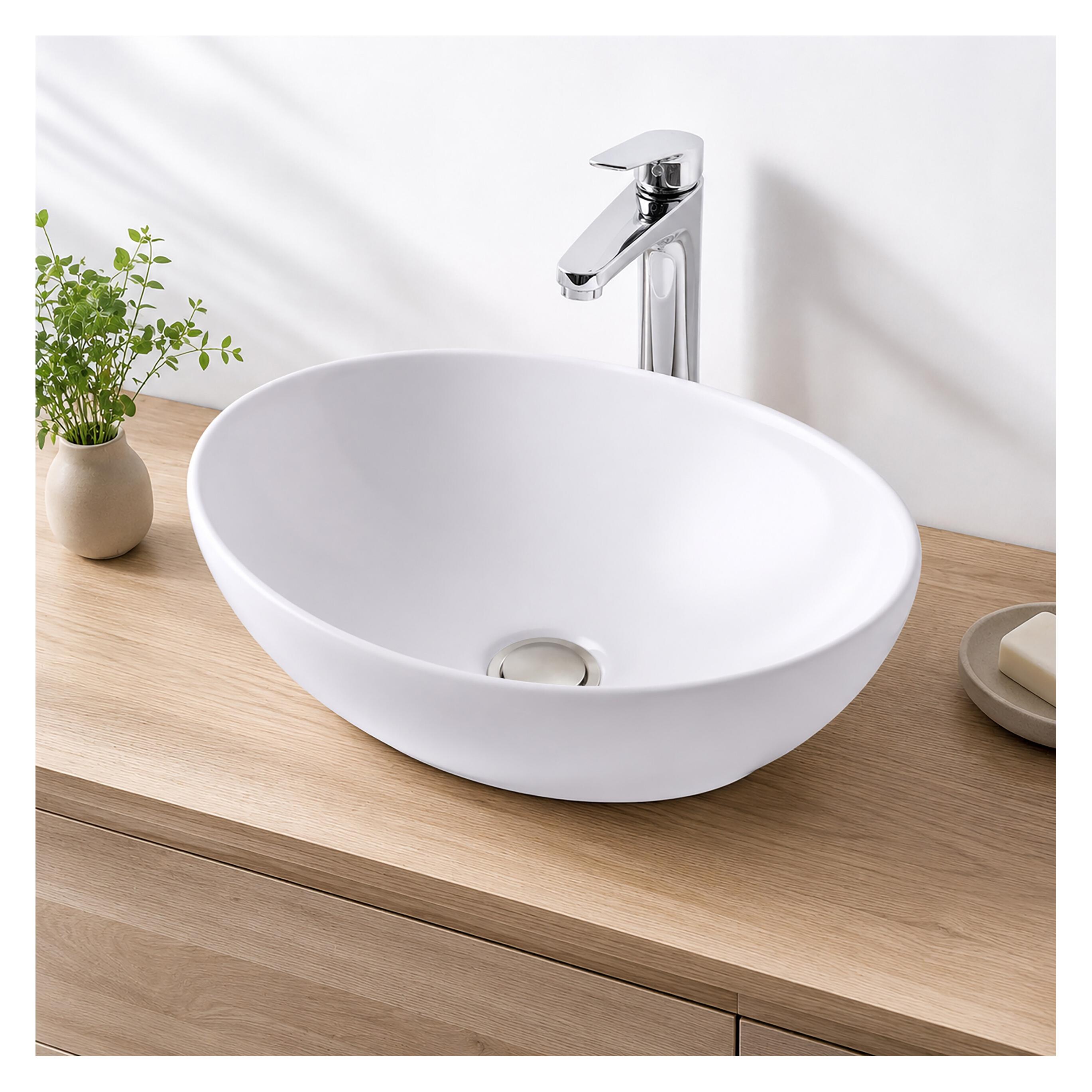 Relaxdays Aufsatzwaschbecken (340 mm, 410 mm) (4052025802981)