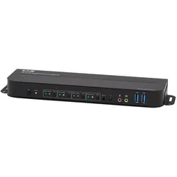 Eaton 4-Port HDMI/USB KVM Switch 4K 60Hz HDR HDCP 2.2 IR USB Sharing, KVM Switch, Schwarz