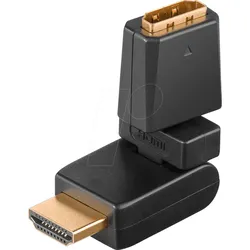 GOOBAY 60757 - Adapter, HDMI Stecker auf HDMI Buchse, 360°