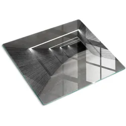 GLASPLATTE 60x52 cm Beton