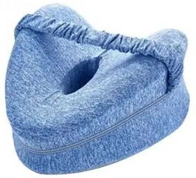 Uplifted Finds Memory Cotton Leg Pillow Heart Hollow Side Sleeper Orthopedic Cushion For Pregnancy Back Hip Relief blue
