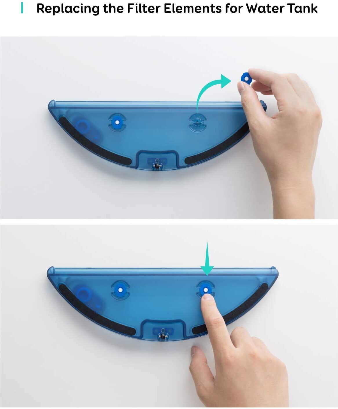 Anker eufy Ersatz‑Filterteile für Wasserbehälter für RoboVac G10 Hybrid/X8 Hybrid/G20 Hybrid eufy RoboVac G10 Hybrid, ErsatzFilterteile für Wasserbehälter (8 Filter)