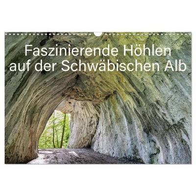Faszinierende Höhlen auf der Schwäbischen Alb (Wandkalender 2026 DIN A3 quer), CALVENDO Monatskalender