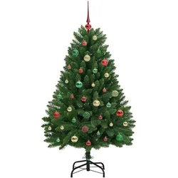 vidaXL, Weihnachtsbaum, Lumi (mit 150 LEDs und bunten Kugeln) (150 cm)