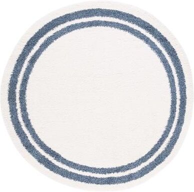 SAFAVIEH Calico Shag Hillechien Border 1.5-inch Thick Rug