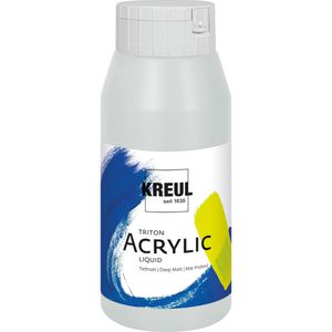 Kreul Acrylfarben 17029 Triton Acrylic Liquid, silber, 750ml