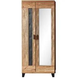 Garderobenschrank in Wildeichefarben Spiegel