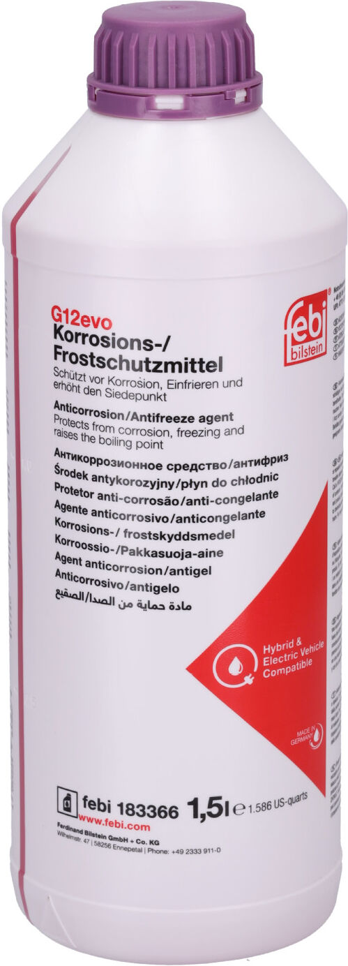 Febi Bilstein Frostschutz Korrosions- / Frostschutzmittel G12evo (Konzentrat) [1,5 L] 183366 1.5l Für Fiat Vw Cupra