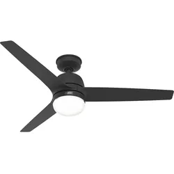 Hunter Outdoor Deckenventilator Seawave Schwarz mit Licht 132